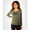 Dámské triko UFC Venum Authentic Fight Week - Dlouhý rukáv - Khaki Velikost: M