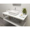 CERAMICA LATINA ATYP 161-180 x 46-50cm doska pod umývadlo, MDF/lamino, biela matná