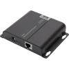 Digitus DS-55125 1 port HDMI prijímač extender cez sieťový kábel, kovový ukazovateľ, pripravené pre Ultra HD, s diaľkovým ovládaním, so stavovými LED, s; DS-55125