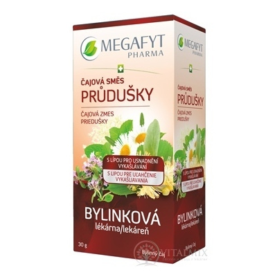 MEGAFYT Bylinková lekáreň Čajová zmes PRIEDUŠKY bylinný čaj, s lipou, 20x1,5 g (30 g)