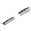 KP7/4 profil pro vsadenie skla ACARA, orientácia ľavá, nerez V2A kartáčovaná, 11 mm, 1,5 m