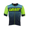 LEATT Cyklistický dres s krátkym rukávom - MTB ENDURANCE 6.0 - zelená/modrá S