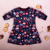 K-Baby Dievčenské bavlnené šaty, Ovocie - granátové 80 (9-12m)