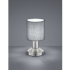 Trio - GARDA Trio - stolná lampa - šedý textil + kov - 180mm