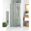 ROTH LEGA LINE LLDO2 70cm sprchové dvere do niky / sprchový kút, rám brillant - 02 sklo transparent