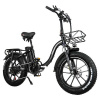 CMACEWHEEL Y20 Skladací elektrický bicykel - Black