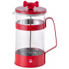 French Press United Colors of Benetton Rainbow BE-0682-RD / 0,6 l / borosilikátové sklo / nerezová oceľ / červená