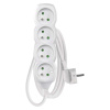 EMOS SK s.r.o. Predlžovací kábel 1,5 m / 4 zásuvky / biely / PVC / 1 mm2 - P0411