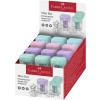 FABER-CASTELL Strúhadlo, jednodierové, so zásobníkom, displej, FABER-CASTELL, pastelové farby
