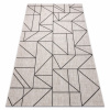 Eoshop KOBEREC SIZAL FLOORLUX 20605 stříbrný / Černá / béžový TROJÚHELNÍK, GEOMETRICKÝ (Velikost: 60x110 cm)
