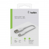 Belkin USB-C/USB-A kabel 15cm PVC, biela CAB001bt0MWH