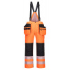 PORTWEST HI-VIS PW351 / Zimné nohavice s podšívkou Insulatex - HV oranžová/čierna XL