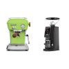 Ascaso Dream PID, Fresh Pistachio + Eureka Atom W 65 Casa, black