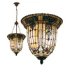 Luxus závesná lampa Tiffany luster REVERSED BELL Ø41