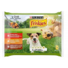 Purina Friskies Adult s hovädzím kuraťom a jahňacím v želé 4 x 85 g