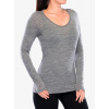 Mikina dámska Icebreaker Siren L/S Sweetheart - gritstone hthr