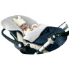 Babyland fusak STEGGI do autosedačky a vaničky kočíka BIELY