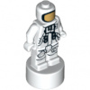 90398pb008 White Statuette / Trophy with NASA Astronaut Pattern (Bílá soška / trofej se vzorem astronauta NASA)