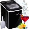 Výrobník ľadu Ruhhy čierny 12 kg/24 h 120 W s LCD displejom