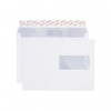 Poštové obálky C5 ELCO s páskou, okienko vpravo, 100 ks