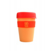 OstroVit No More Coffee Mug 340 ml hrnek se šroubovacím víčkem žluto růžový