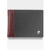 Pánska peňaženka Pierre Cardin Kožená horizontálna čierna Tilak30 8805 Nero/Rosso