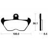 Brembo (Itálie) Predné brzdové doštičky Brembo 07BB2407 - BMW R 850 R, 850ccm - 98>02