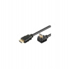 PremiumCord HDMI High Speed+Ethernet kabel, zlacený zahnutý konektor 90° 2m (kphdmea2)