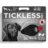Ultrazvukový repelent TICKLESS Pet proti kliešťom a blchám + antiparazit. utierky ZDARMA - čierny