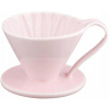 Kužeľový keramický drip FLOWER DRIPPER ružový cup4