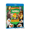 Madagaskar 1.-3. + Tučňáci z Madagaskaru kolekce Blu-ray