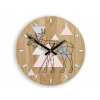 Drevené nástenné hodiny LOS GEOMETRICKÉ POKOJNEJ DIY