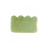 Jadeitový masážny kameň Gua Sha v klasickom tvare, 8 x 5,5 cm
