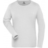 DAIBER JN 1803 / Dámske elastické tričko s dlhým rukávom - white XXL