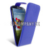 Kožený obal Samsung Galaxy S IV – Flip – modrá