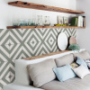 Conti Tappe Green 20x20 cm - 0,96m2 Zelená Retro 20x20 konti