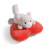 Nici Love Kočička roztomiláležící srdceGREEN 13 cm