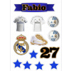 CUKROVÁ TLAČ jedlý obrázok na tortu Cukrová hmota Real Madrid MBAPPE RONALDO 2