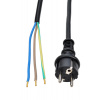 SOLIGHT Flexo šnúra, 5m, 3 x 2.5mm2, gumová H07RN-F3, čierna