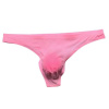 Pánske bezšvové tangá ultra tenké, priehľadné, rýchloschnúce, 3D tvarované Ružová XL