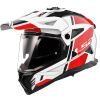 LS2 Helmets LS2 MX702 PIONEER II HILL WHITE RED-06 - XL