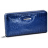 Peňaženka - Jennifer Jones Wallet Prírodná koža modrá 5247-2 - dámsky produkt (Kožená dámska dámska modrá Croco RFID peňaženka veľká)