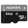A-Data Karta ADATA MicroSDXC 64GB Premier UHS-I Class 10 + SD adaptér AUSDX64GUICL10-RA1