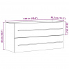vidaXL Skrinka pod umývadlo, betónová 100x38,5x48 cm, kompozitné drevo - Sivá - 228155-238265