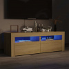 vidaXL TV skrinka s LED svetlami dub sonoma 120x35x40 cm 804358
