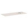 Hansgrohe Xilesa E - Doska pod umývadlo, 138x55 cm, výrez vpravo, matná béžová 54279780