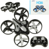 RC dron JJRC H36 mini 2,4 GHz – 4 kanály, 6-osový gyroskop, čierny
