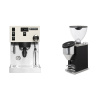 Rancilio Silvia PRO X, bílá + Rocket Espresso FAUSTINO 3.1, black
