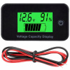 Digitálny voltmeter Souky Indikátor nabitia batérie Pb Li-Ion