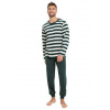 Pánské pyžamo Blake 3080/3081/31 TARO zelená lahvová (botella) XXL